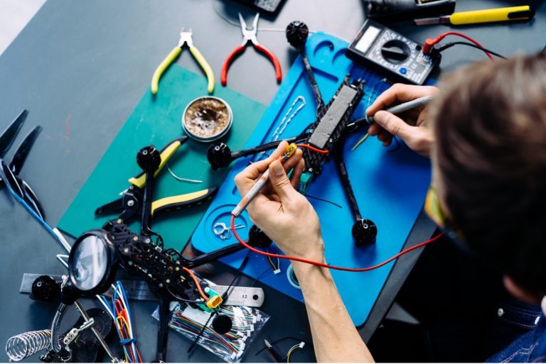 working-on-electronics