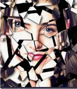 Fragmented face