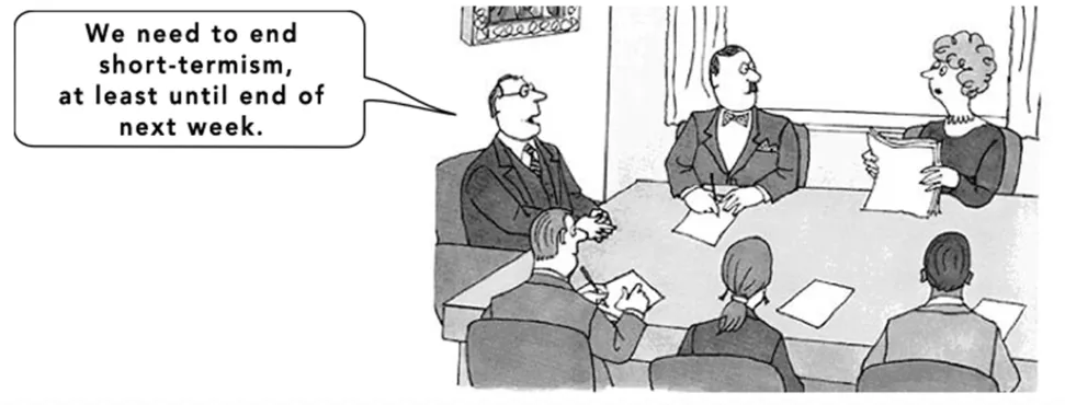 Short Termism cartoon